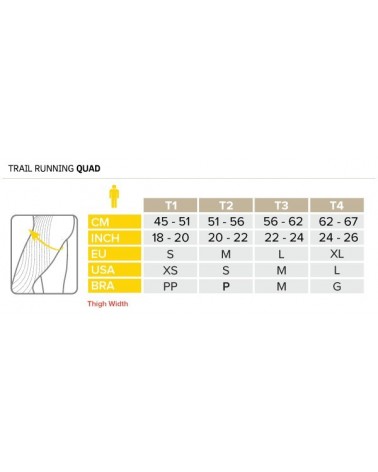Protector Muslos Compressport Trail Running For Quad Blanco