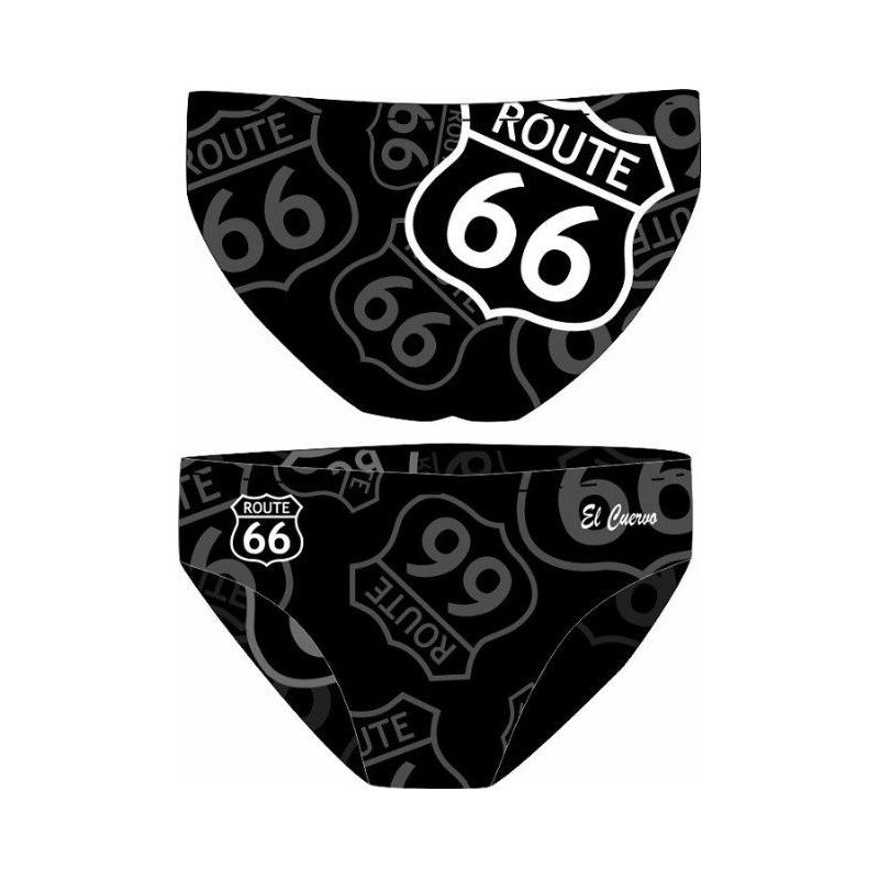 Bañador El Cuervo Route 66 Logo