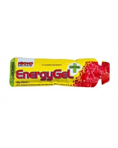 Energy gel High 5 Frambuesa + cafeína