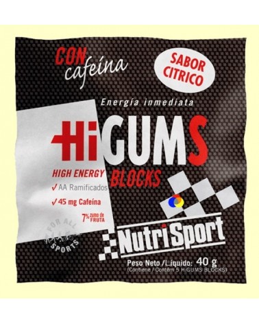 NUTRISPORT HIGUMS BLOCKS SABRO CITRICO 40G