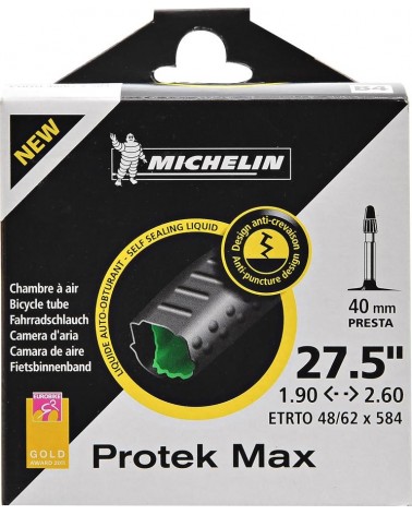 Cámara Michelin B4 Protek Max 27.5" 48/62-584, SV40mm