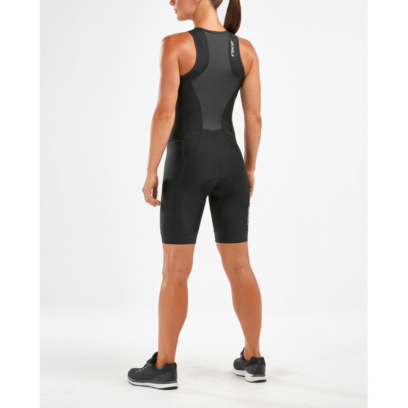 2XU Trisuit Femme Perform Front Zip – Petite Turbulence Aqua Mirage – Neuf
