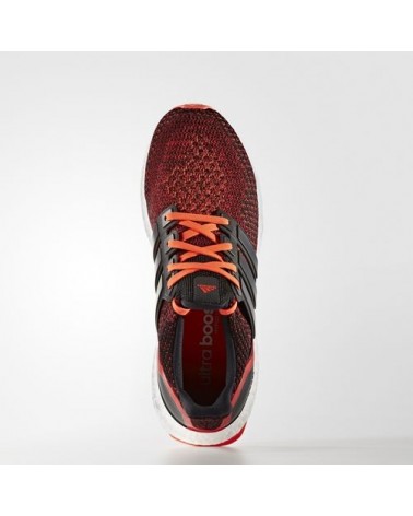 Zapatilla Adidas Ultra Boost Hombre Negro-Rojo